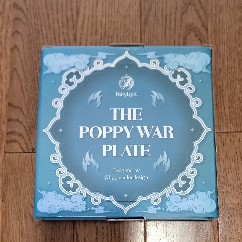 FairyLoot Blue Decorative Plate From The Poppy War